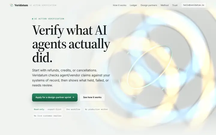 Preview of veridatum.io